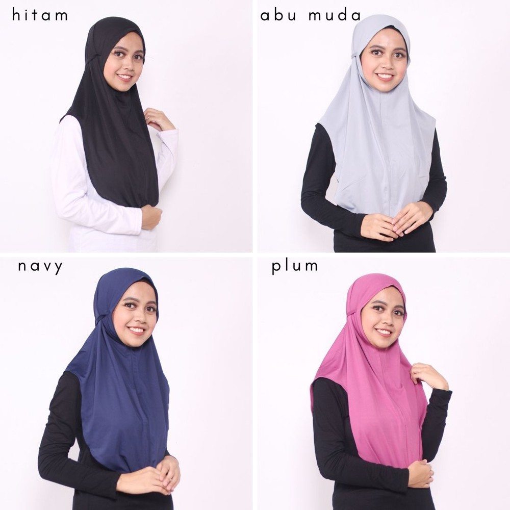 HIJAB BERGO JERSEY / HIJAB INSTANT TERBARU /JILBAB HIJAB KERUDUNG BERGO TALI INSTAN JERSEY SPANDEK ADEM MARINA