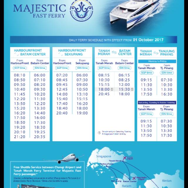Majesty Fast Ferry Tiket Ferry Batam - Singapore PP