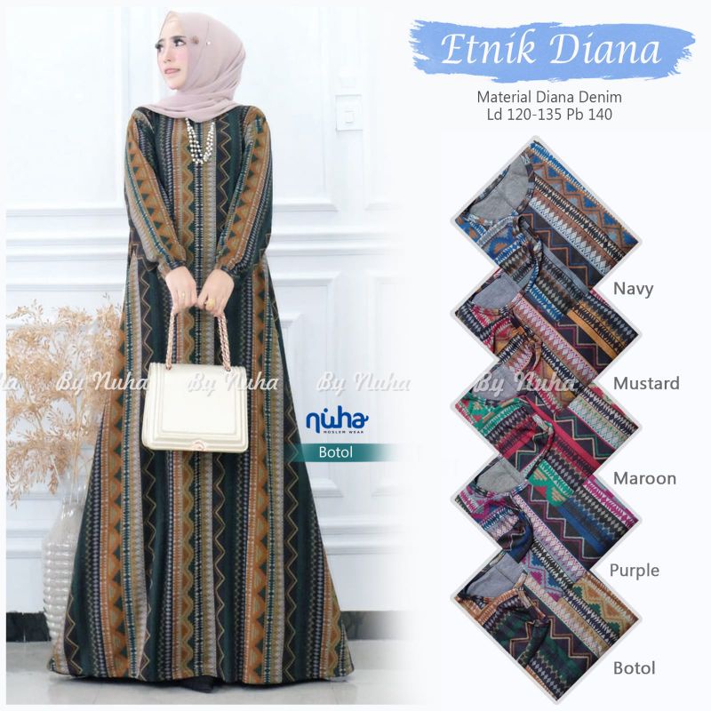 ETNIK DIANA MAXY/GAMIS BY NUHA