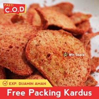 TERMURAH Snack kiloan stik basreng pedas  asin  gurih 125 