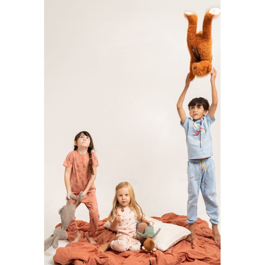 Bohopanna Nicko Set Setelan Baju Anak Piyama Anak Unisex