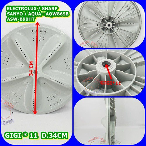 PULSALATOR ELECTROLUX DIAMETER 34CM |  PULSATOR MESIN CUCI  | PULISATOR