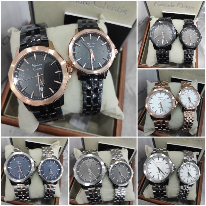 JAM TANGAN ALEXANDRE CHRISTIE AC 8647 COUPLE NEW AC8647 ORIGINAL GARANSI RESMI
