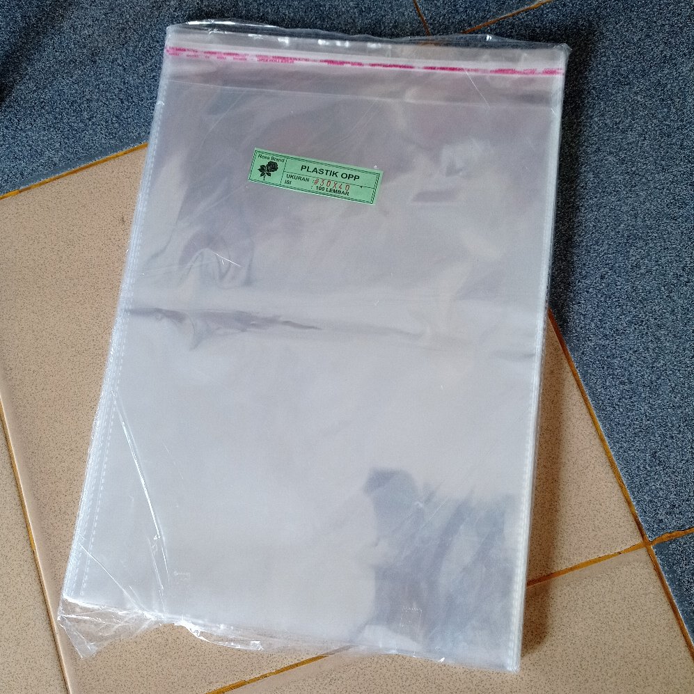 Plastik Opp Tebal 30x40 Double Seal Kuat Lem Buat Baju Celana Undangan