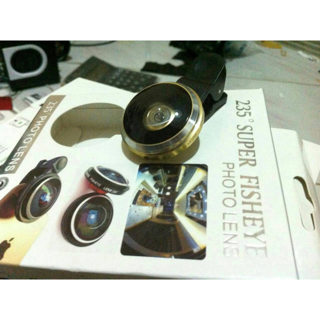 LENS SUPER FISH EYE 235 - KACA Lensa HP Kualitas SUPERWIDE + FISH EYE