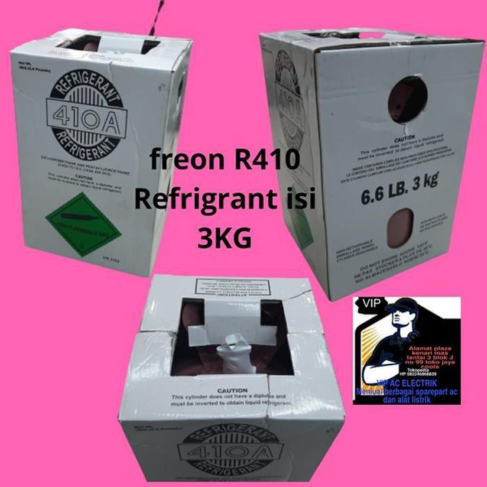 Refrigrant R410A freon AC isi 3KG TABUNG KECIL