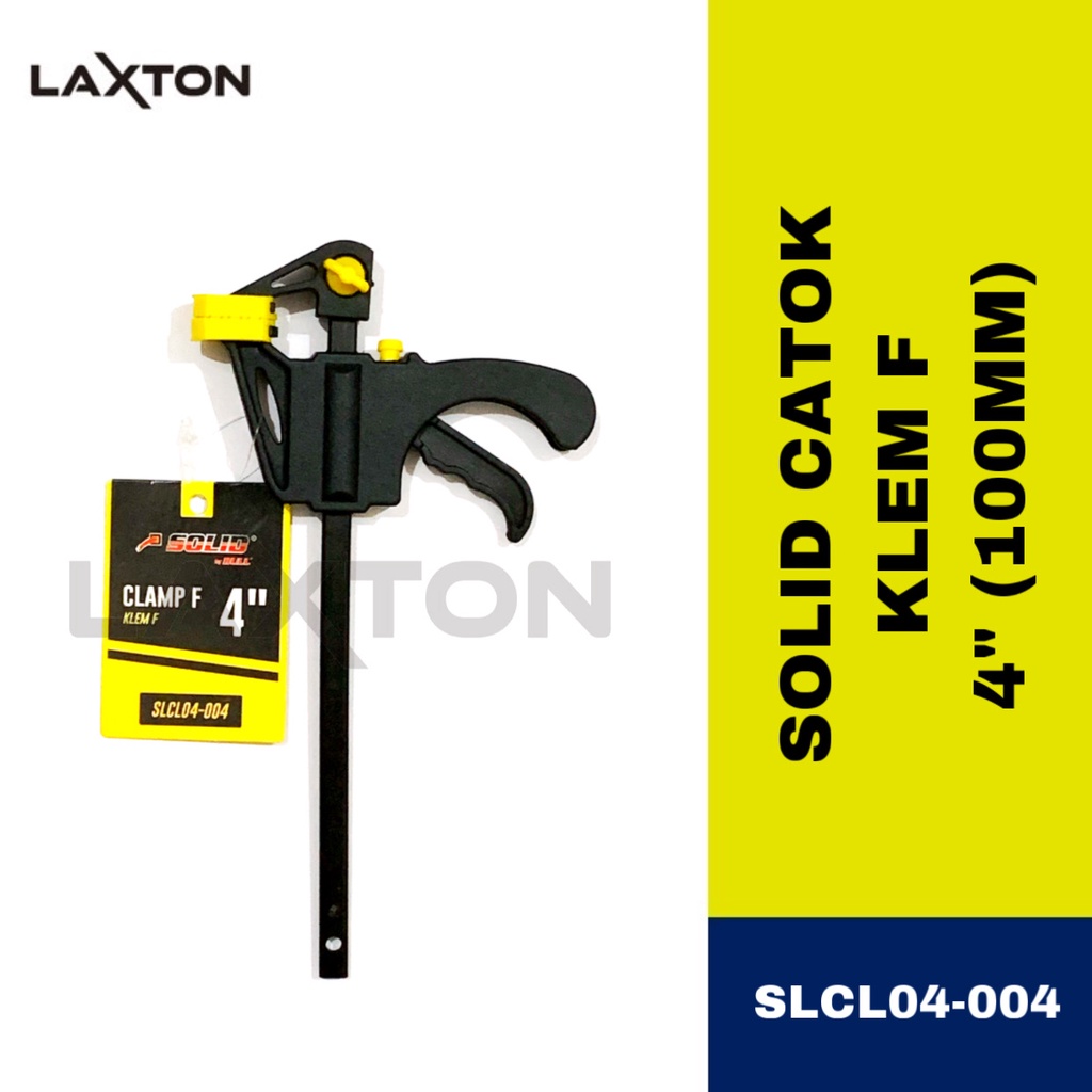 SOLID KLEM F CATOK PENJEPIT KAYU 4&quot; (100MM) QUICK RELEASE SLCL04-004