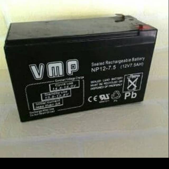 Aki vmp 12v 7.5ah aki motor mobil aki pliko dll ups