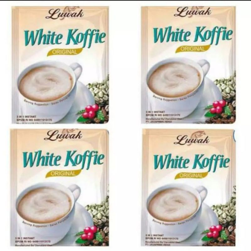 

kopi luwak white coffe sachet