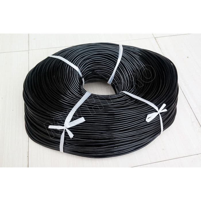 1 Rol (100 Meter) Selang 5 mm Irigasi Tetes, Fertigasi, Hidroponik - Hitam Tebal