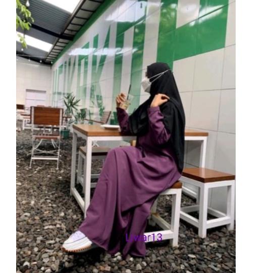 Super Promo-- ( Cod ) Pakaian Gamis Atasan Inner Abaya Turkey Arab syar'i menyusui Polos wanita mura