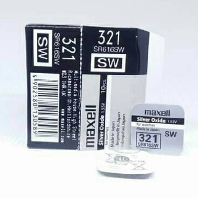 BATERAI JAM TANGAN MAXL 321 SR616SW SR 616 SW ORIGINAL SP BATRE BATREI BATERAI KANCING JAM TANGAN