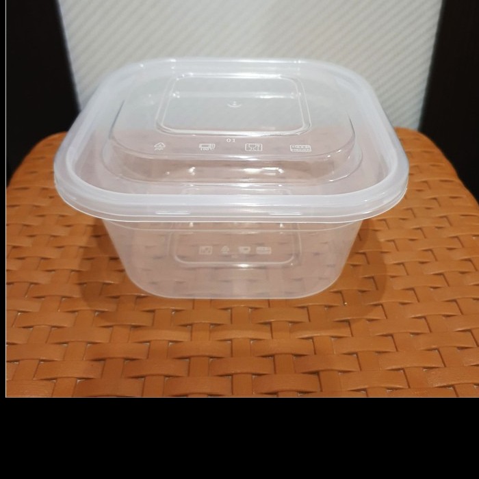 kotak makan plastik 750 ml SQ / Thinwall container 750 ml SQ / isi 25