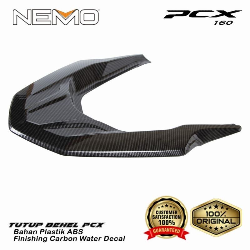 Tutup cover Behel Carbon Honda PCX 160 NEW original NEMO