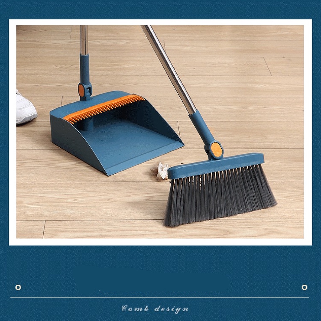 Sapu Pengki Lipat Broom Set Dustpan Sapu Pengki Lantai Alat Pembersih