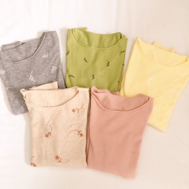 

[Entire] Sweater Motif Lucu Handmade Sulam Embroidery Warna Pastel