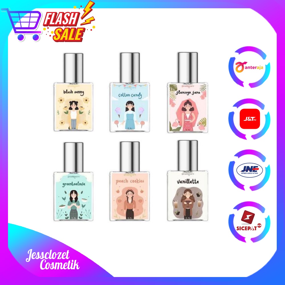 Parfum Geamore Addicted Series Vanillatte Cotton Candy Peach Cookies 15ml