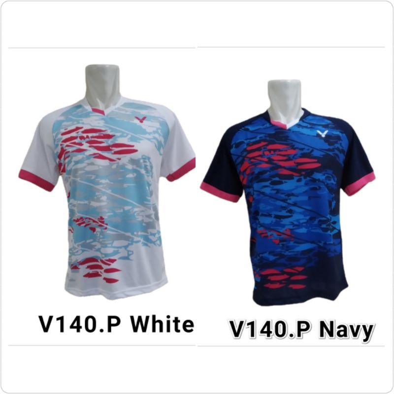 Jersey Kaos Atasan Baju Badminton / Baju Bulutangkis V140 / Kaos Olahraga Pria / Atasan Badminton dryfit