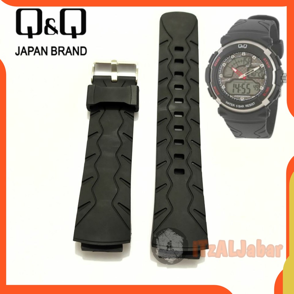 Tali jam tangan Q&amp;Q M012 Rubber strap Tali jam QQ M012