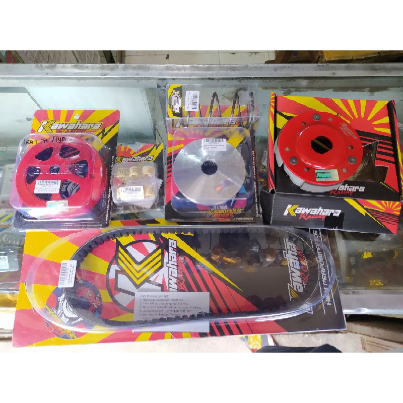Paket upgrade cvt kawahara racing beat karbu, Scoopy karbu, spacy karbu