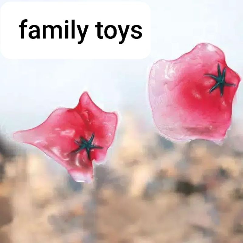 family games Mainan tomat banting lempar pencet squishy tomato anti stress ball toys