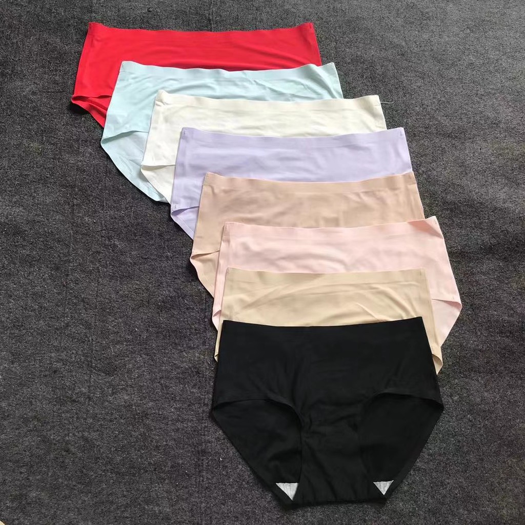 (COD) Celana Dalam Wanita bahan tipis halus  Seamless Celana Dalam Lembut Es Sutra C052-1