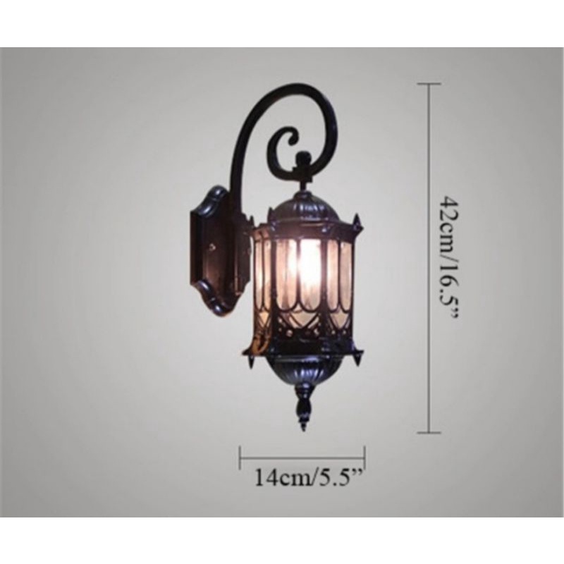 LAMPU DINDING OUTDOOR LAMPU HIAS KLASIK SERI 174
