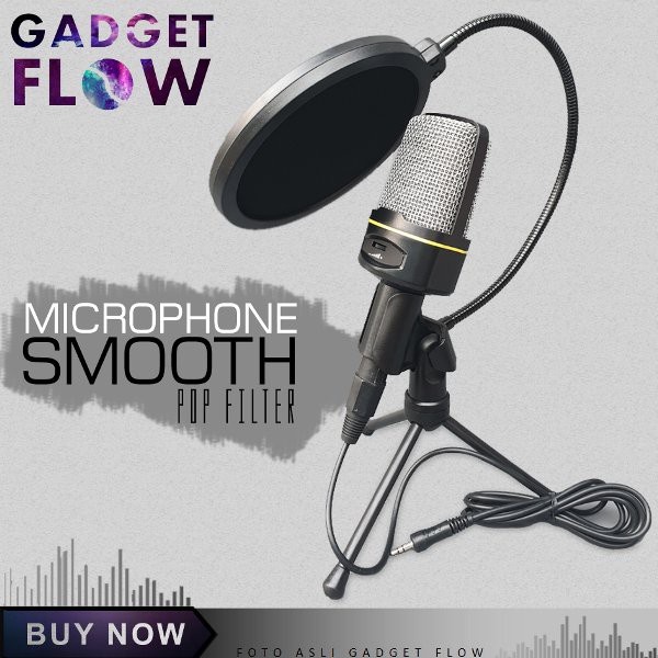 Jual Microphone Mic Karaoke Smooth SF 920 dengan Holder Mic Stand. Shopee Indonesia