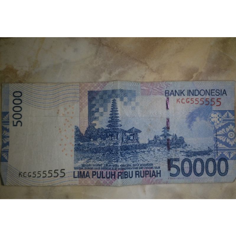 Uang 50.000 Kode Unik KCG 555555