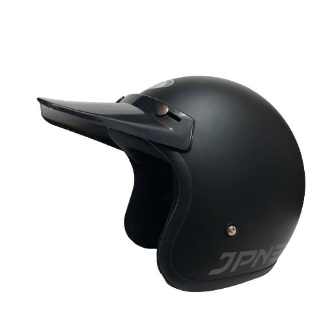Helm JPN Hitam Doff Topi Pet Panjang