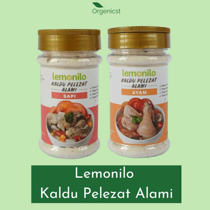 

PROMO Lemonilo kaldu bumbu penyedap rasa ayam sapi organik non msg - Rasa sapi