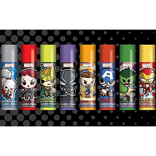 Marvel Taste Beauty Lip Balm - Avengers Iron Man Spiderman Thor Dr Strange Hulk Capt America