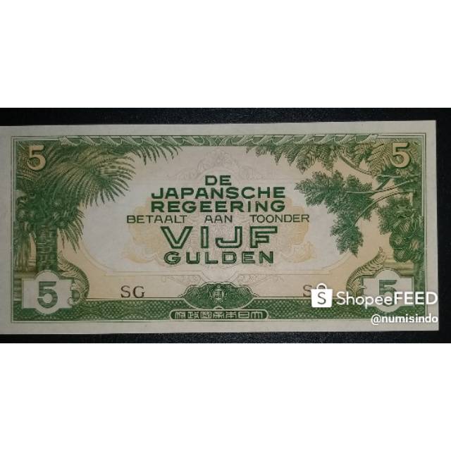 Uang Kuno 5 Gulden 1942