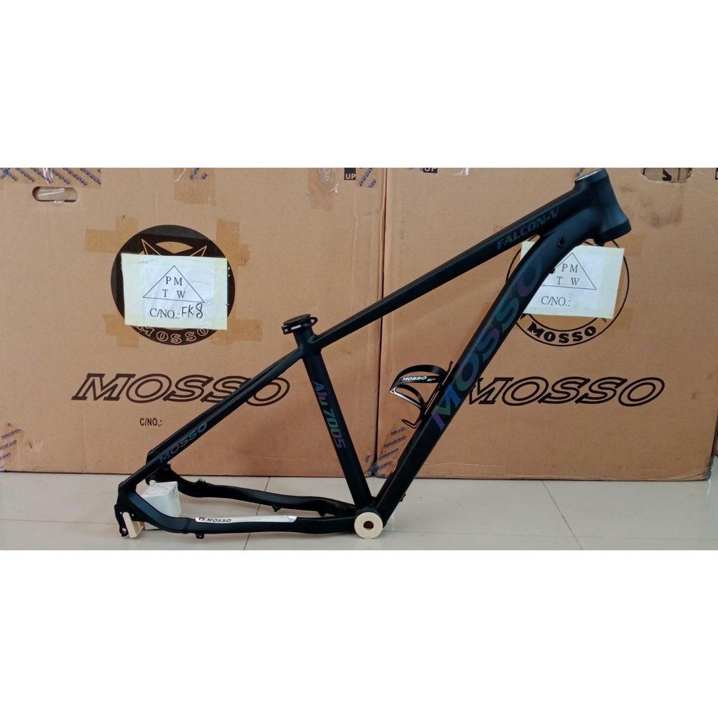 FRAME MOSSO FALCON V 7559 XC 27.5 PLUS HEAD SET BLACK RAINBOW