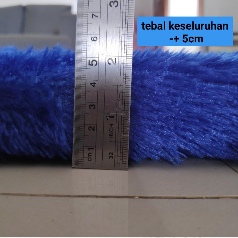 Karpet Bulu Rasfur tebal 5cm uk. 160x100cm isi HDP