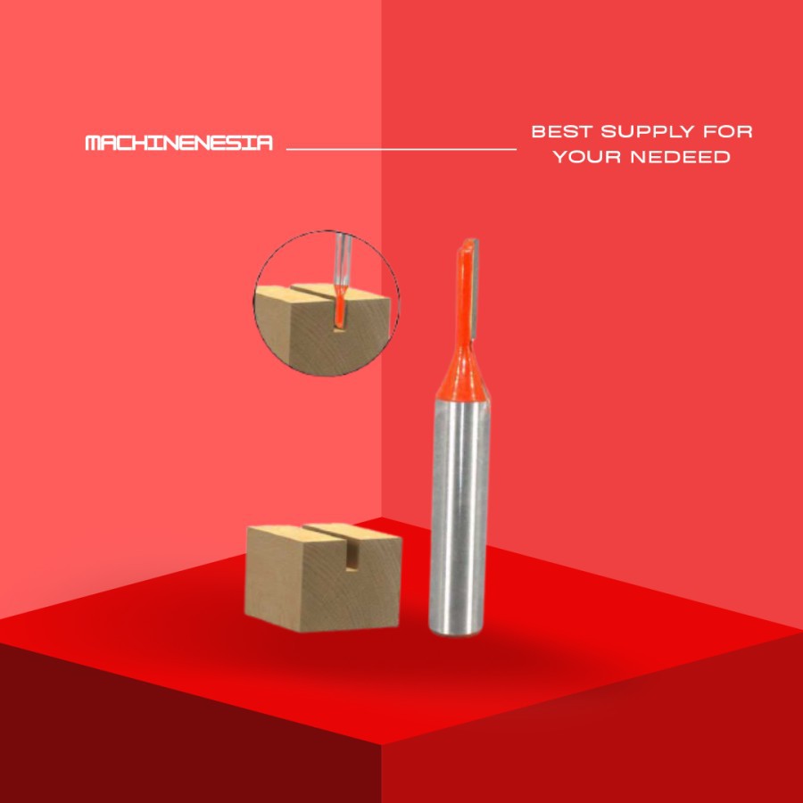 MATA TRIMMER KAYU 1/4 INCH PISAU MESIN SERUT KAYU ROUTER KAYU