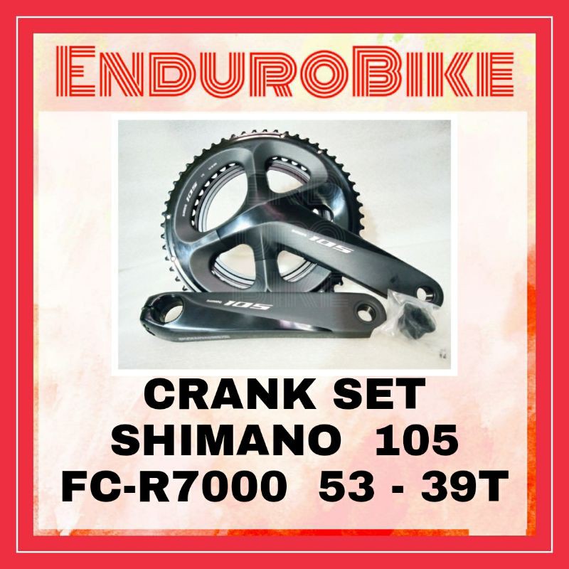 CRANK SHIMANO 105 FC-R7000 53-39T 170mm DUAL DOUBLE 2 X 11 SPEED ENDUROBIKE