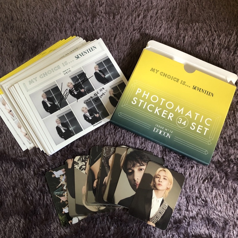 [READY STOCK] DICON PHOTOCARD JEONGHAN PHOTOMATIC STICKER SET PC JH SEVENTEEN DCON  LUXURY VERSION V