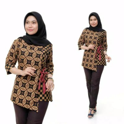 Atasan Batik Wanita Ppbtk07 Modern Batik Murah Cassual Atasanbatik Wanitabatik /atasanwanita...