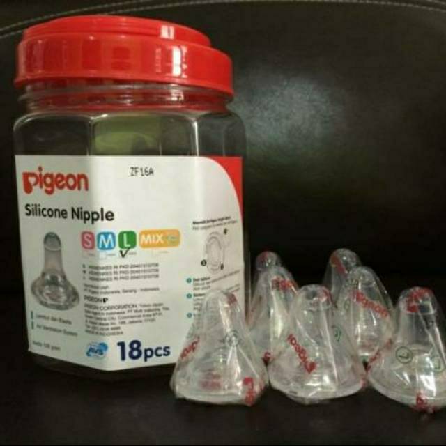 Nipple dot bayi pigeon lusty ninio  huki reguler peristaltik anti sedak S M L XL