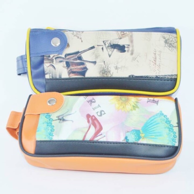 tempat pensil paris pouch eiffel paris kotak pensil dompet kosmetik