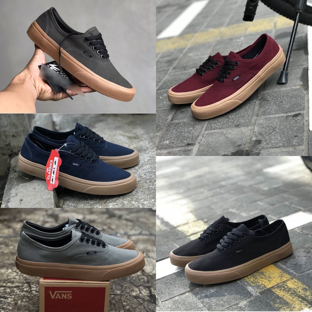 sepatu vans Authentic sol gum import premium BNIB china