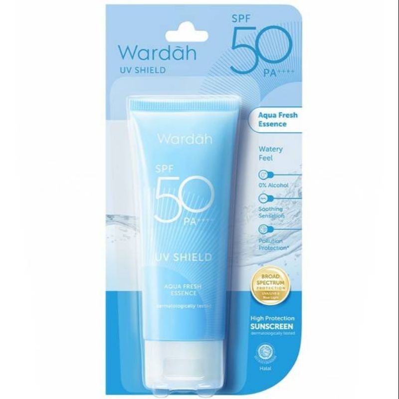 WARDAH UV Shield Aqua Fresh Essence SPF 50 PA +++ (Sunscreen/Sunblock)