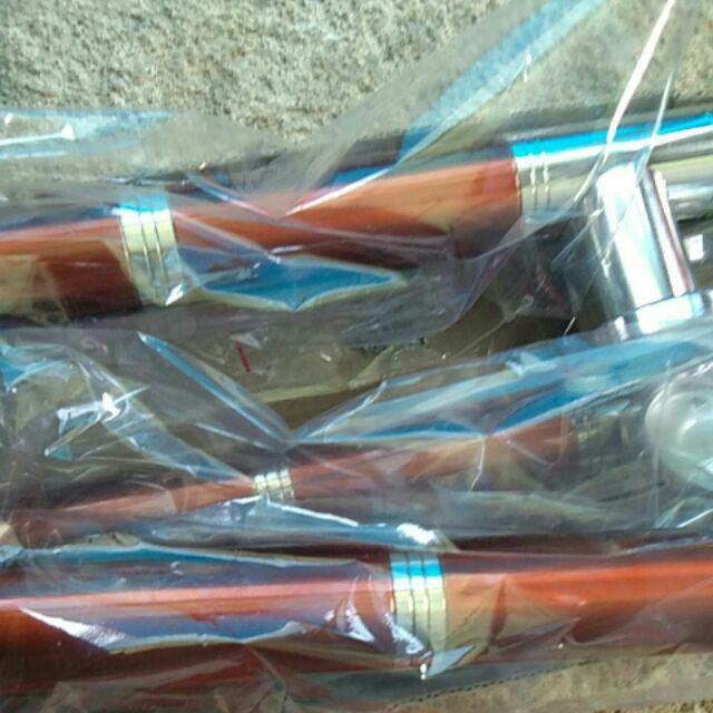 Handle Pintu Gold Tarikan Pintu 33 Cm Gagang Pintu Rumah Bulat Kunci Stainless Natural Coklat Cowak