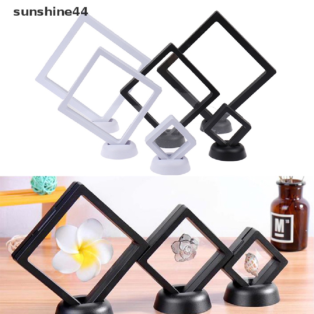 Sunshine Kotak Display Perhiasan / Koin Bentuk Persegi 3D Dengan Stand