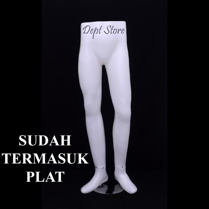 Manekin Kaki Cowok Bening | Patung Kaki Pria Plastik | Patung Celana