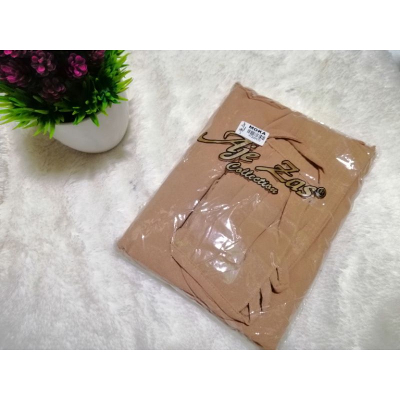 Khimar aje zas moka /moca best seller premium original aje zas-Peanut