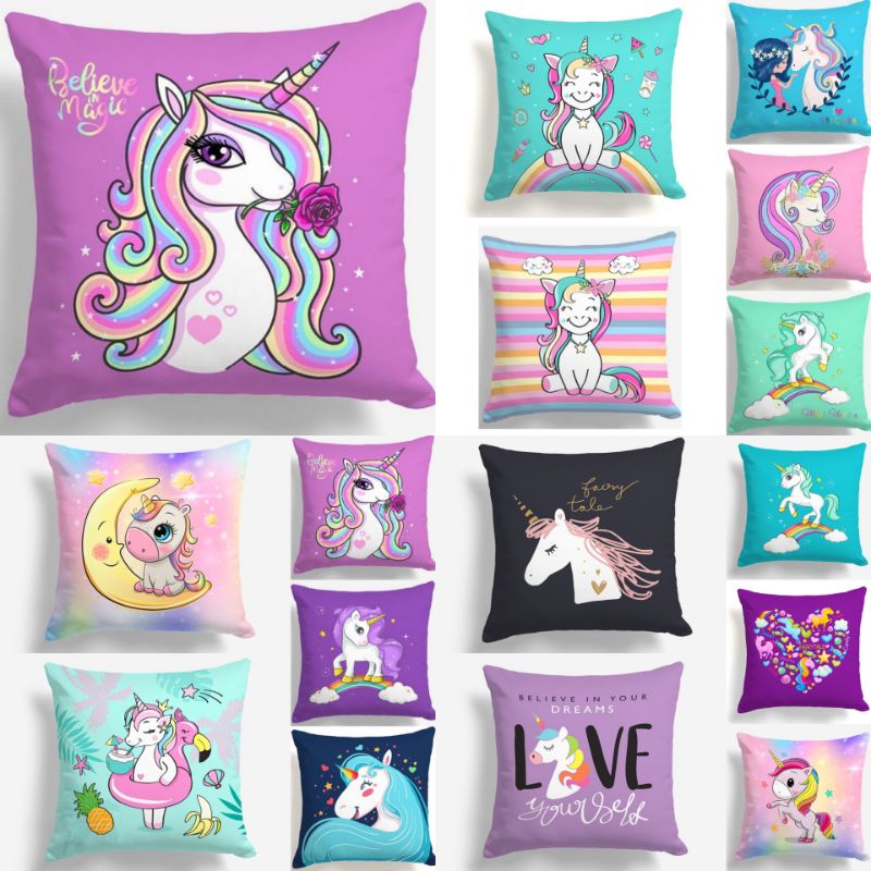 BANTAL SOFA PRINT MOTIF MAGIC UNICORN / PONY 40X40 CM