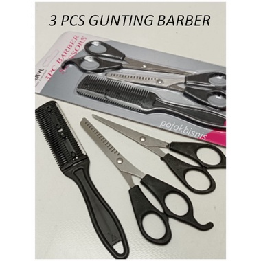 GUNTING RAMBUT / GUNTING CUKUR / BARBER SCISSOR SET