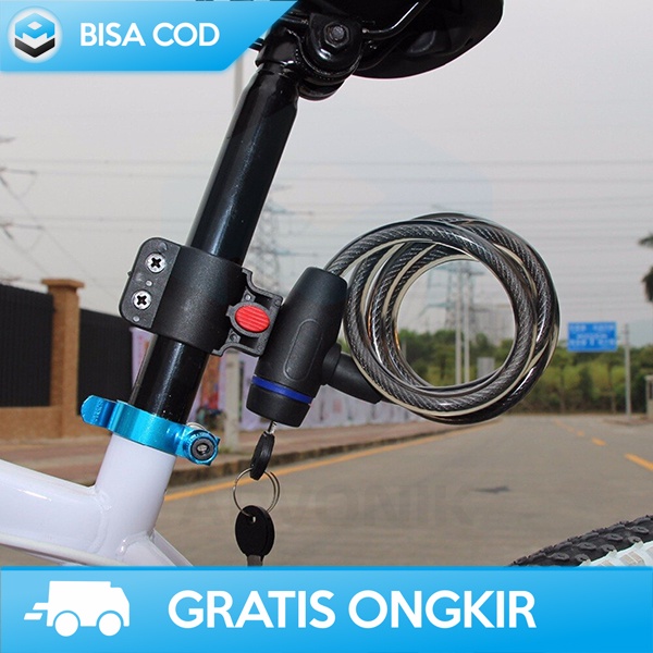KUNCI GEMBOK PENGAMAN ANTI MALING SEPEDA ORIGINAL TAFFGUARD TERMURAH